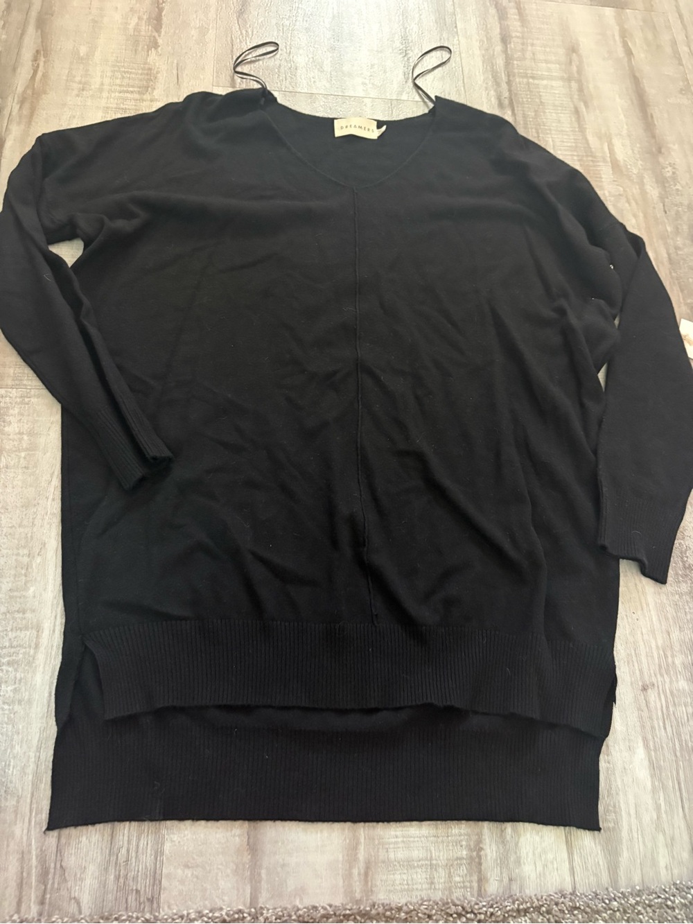 DREAMERS V Neck Dolman Knit Sweater S/M